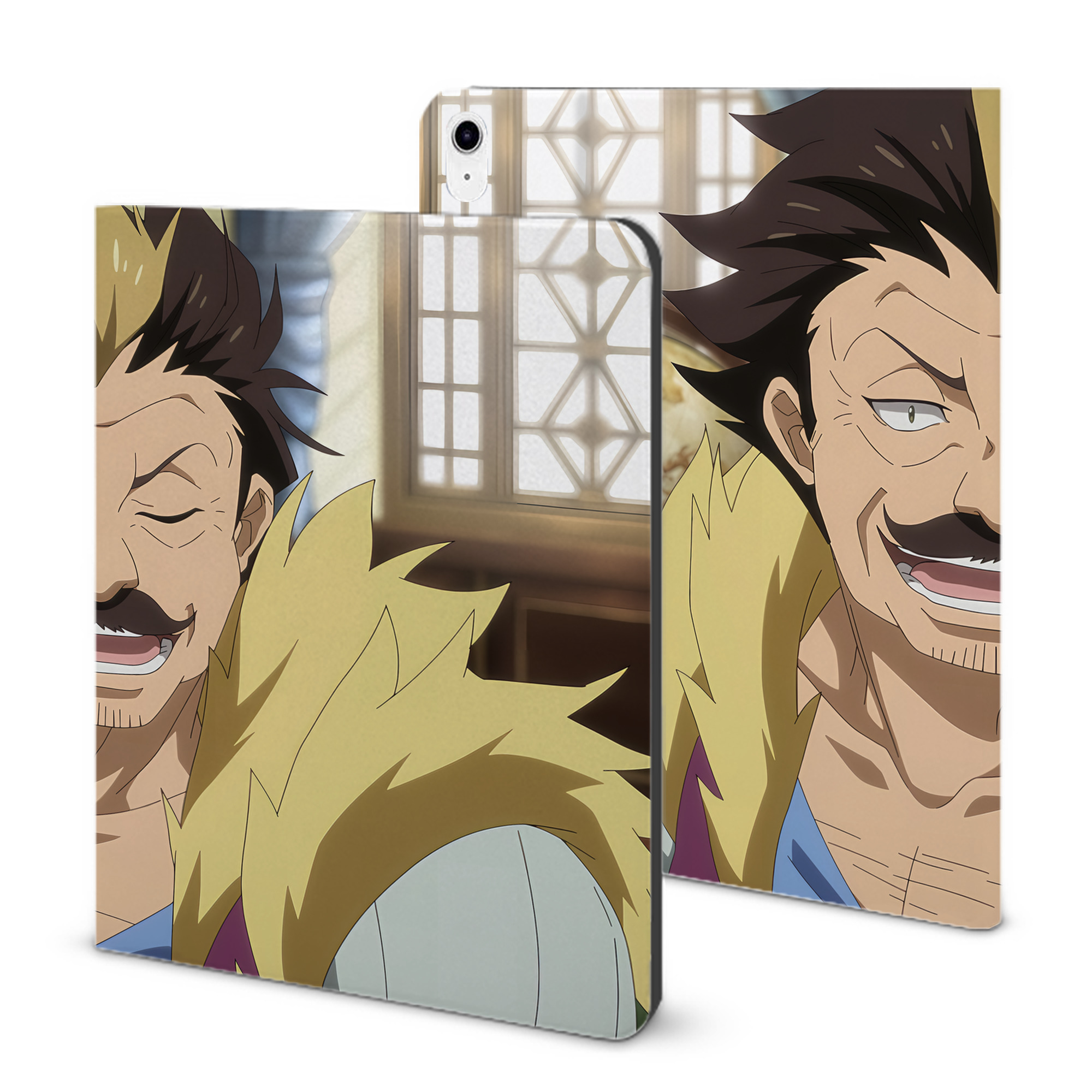 （画像用） 転スラ Regarding Reincarnated to Slime IPad ケース ブック型 PUレザー TPU 耐衝撃 軽量 薄型 ペン収納なし 全面保護 IPad 各モデル対応